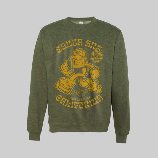 Santa Ana Blade Crewneck - Army Heather